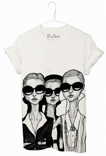 Danny Roberts girls in glasses Collaboration Shirt for Borders & Frontiers